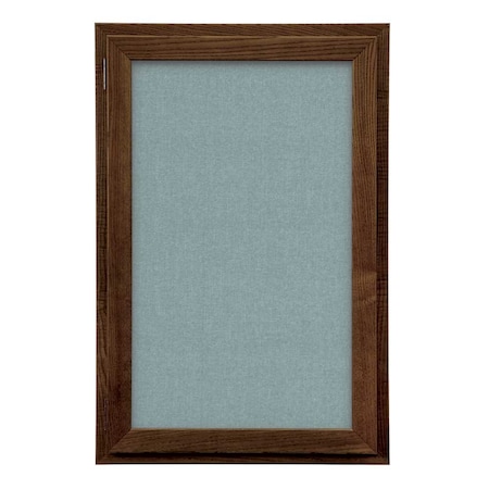 Outdoor Enclosed Combo Board,42x32,White Frame/White Porc & Amethyst